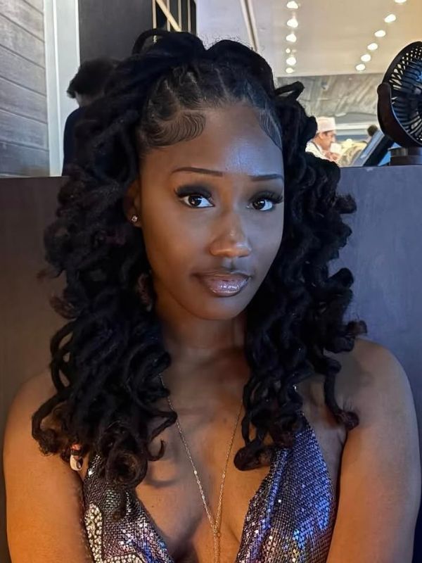 Curly-Locs-Classy-birthday-loc-hairstyles