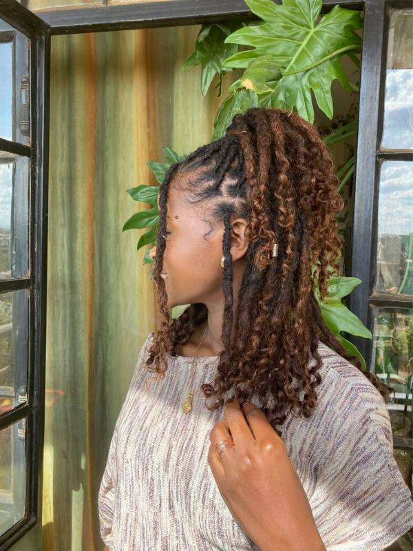 Half-Up-Half-Down-Locs