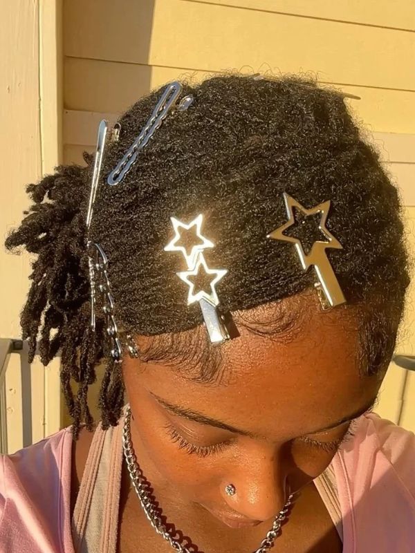 An-Image-of-a-Starter-Locs-With-Decorative-Hair-Clips